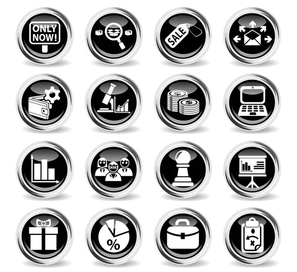 Set di icone di marketing — Vettoriale Stock