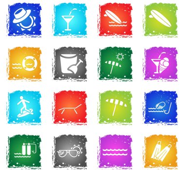 Sadece simgeleri plaj