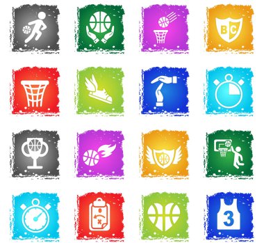 Basketbol simgesi seti