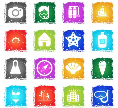 Sadece simgeleri plaj