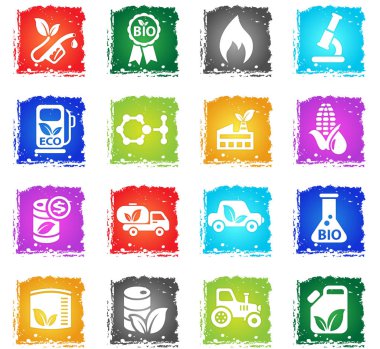 biyo yakıt Icon set