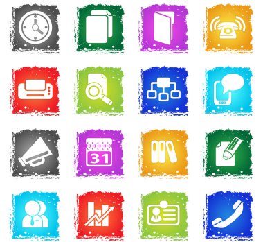 iş basit vektör ikonlar