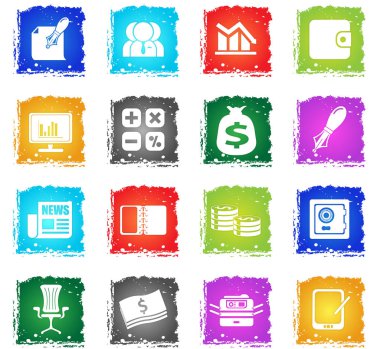 İş ve Finans Web Simgeler