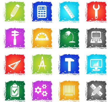 Mühendislik Icon set