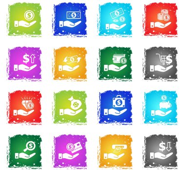 el ve para simgesi seti