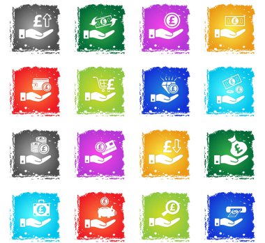 el ve para simgesi seti