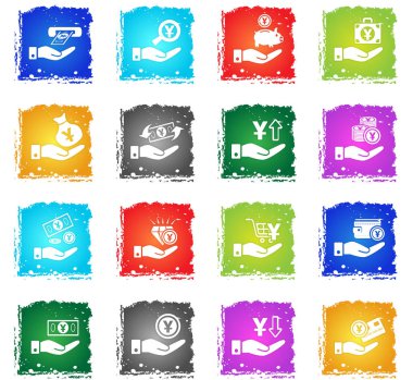 el ve para simgesi seti