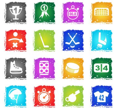 Hokey sadece simgeleri