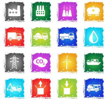 Endüstriyel sadece simgeleri