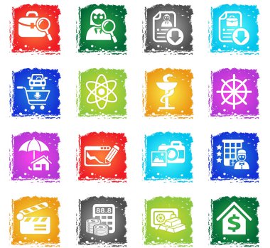 iş arama Icon set