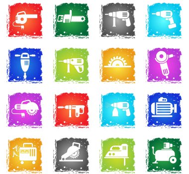 makine aletleri Icon set