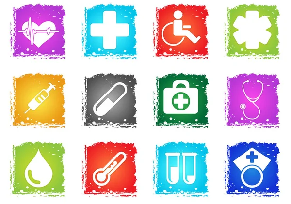 Medical simply icons — Stock Vector