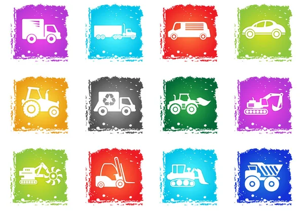 Transportation simply icons — Stock Vector
