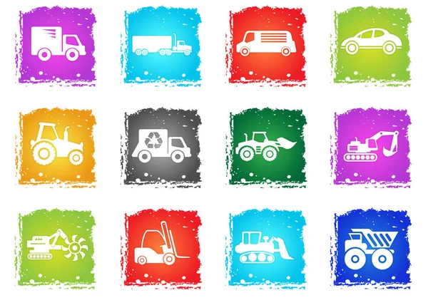 Transporte simplemente iconos — Vector de stock