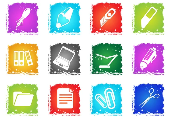 Office simply icons Royalty Free Stock Illustrations