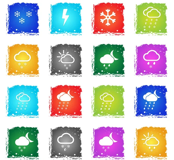 Weather simply icons — Stock Vector