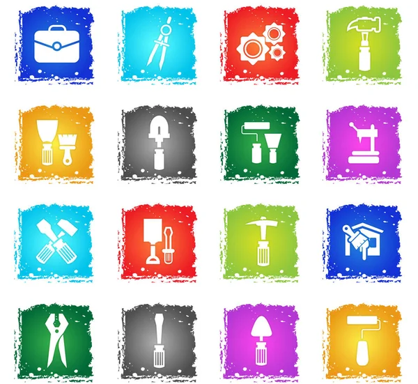 Work tools icon set — Stock Vector