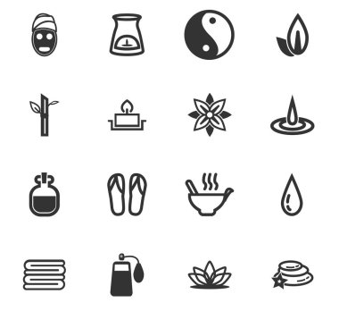 Güzellik ve spa Icon set