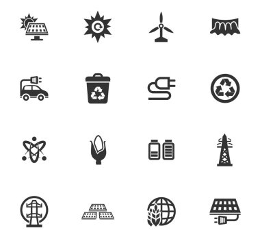 biyo yakıt Icon set