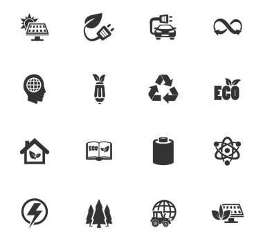 biyo yakıt Icon set