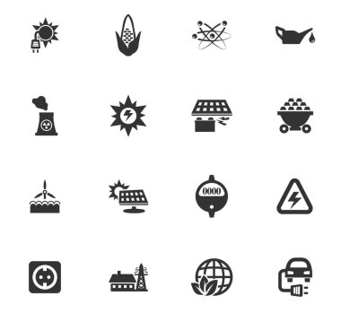 biyo yakıt Icon set