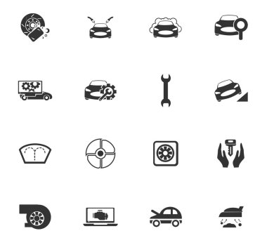 Araba Dükkanı Icon set
