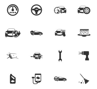 Araba Dükkanı Icon set