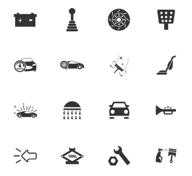 Araba Dükkanı Icon set