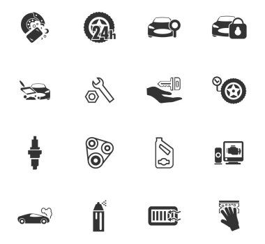 Araba Dükkanı Icon set