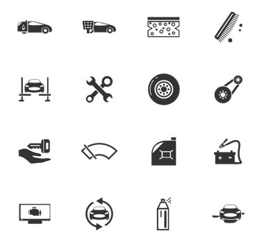 Araba Dükkanı Icon set