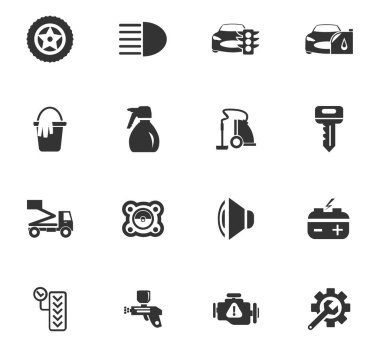 Araba Dükkanı Icon set