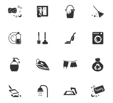 Temizlik şirketi Icon set