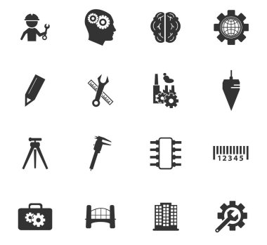 Mühendislik Icon set