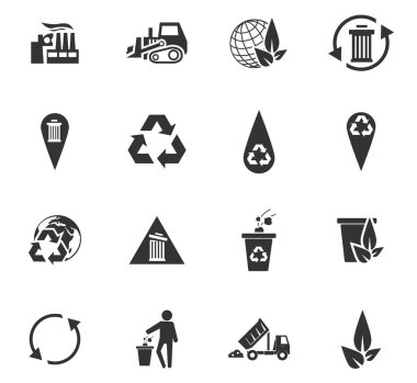 çöp Icon set