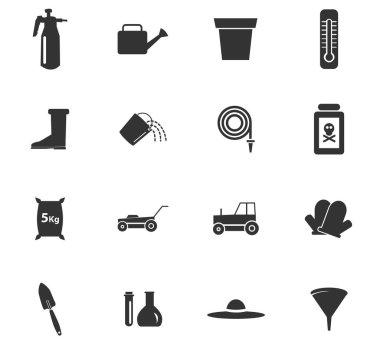 Bahçe aletleri Icon set
