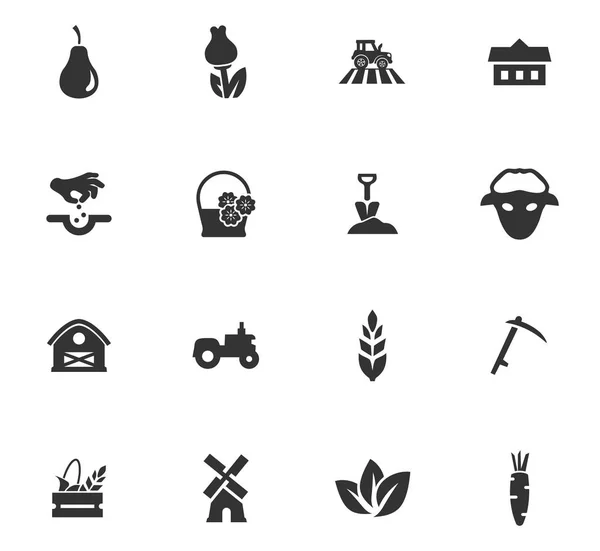 Agriculture icon set — Stock Vector