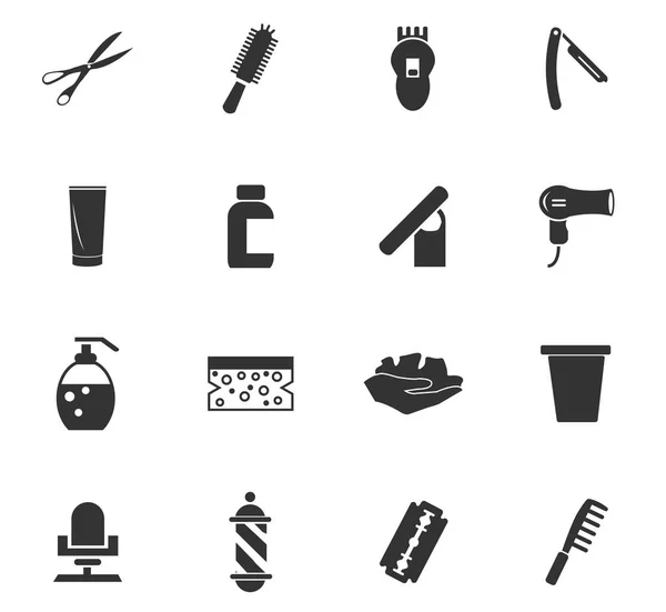 Barbershop icon set — Stock Vector
