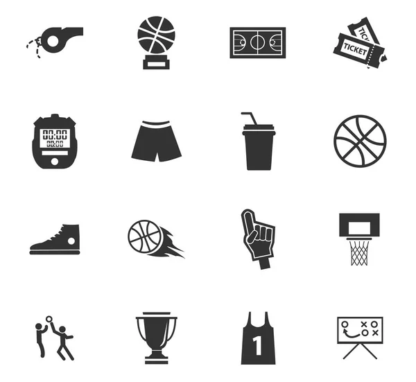 Баскетбол значок Установка — стоковий вектор