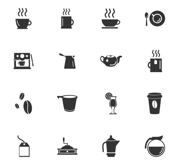 Conjunto de iconos de café — Archivo Imágenes Vectoriales