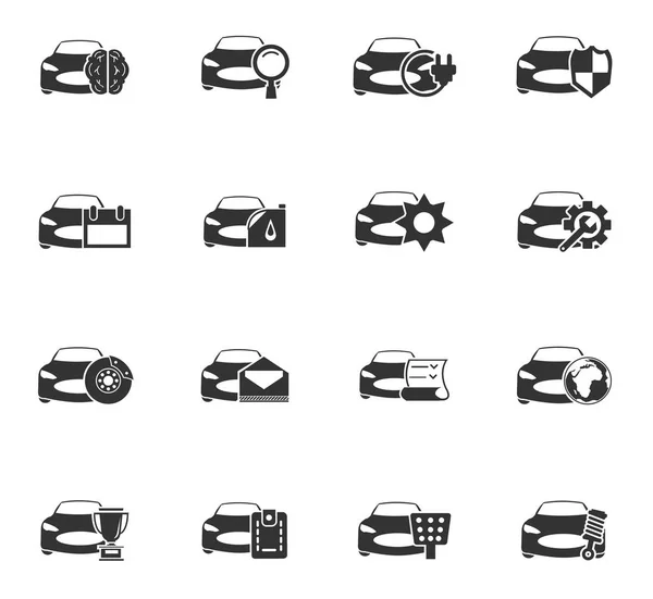 Auto service pictogram set — Stockvector