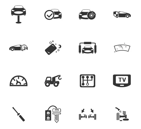 Araba Dükkanı Icon set — Stok Vektör
