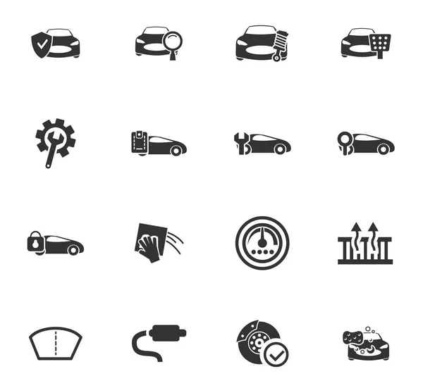 Araba Dükkanı Icon set — Stok Vektör