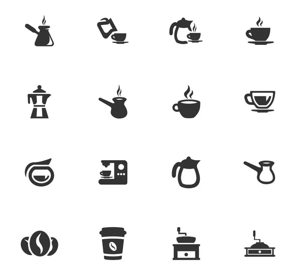 Koffie pictogram set — Stockvector