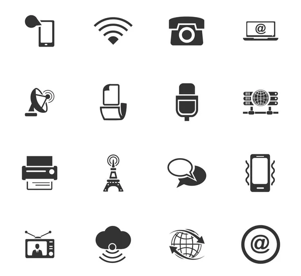 Iletişim Icon set — Stok Vektör