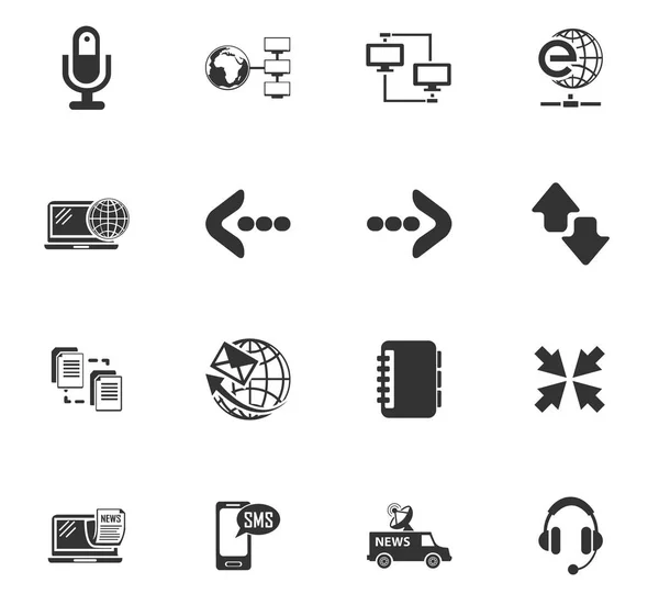 Set di icone di comunicazione — Vettoriale Stock