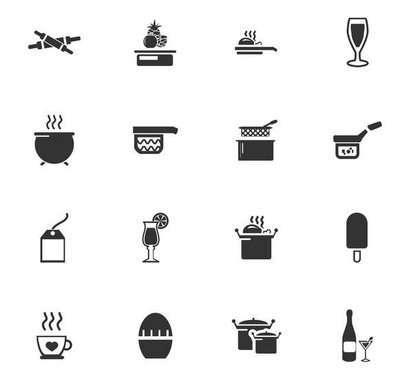 набор иконок для еды и кухни