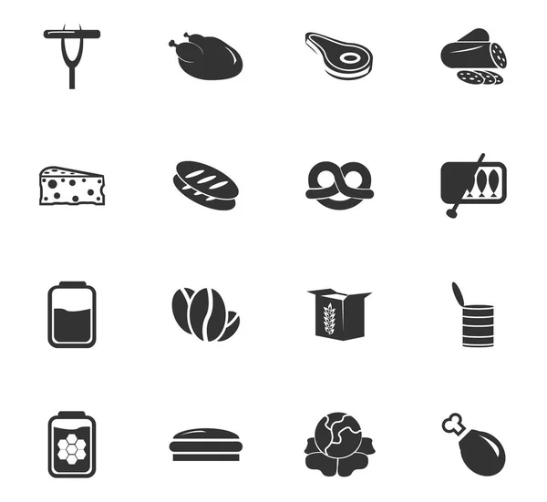 Conjunto de ícones de supermercado — Vetor de Stock