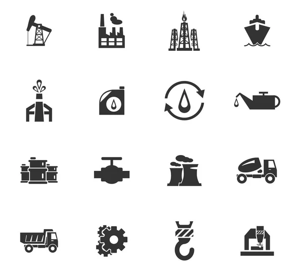 Conjunto de ícone da indústria — Vetor de Stock