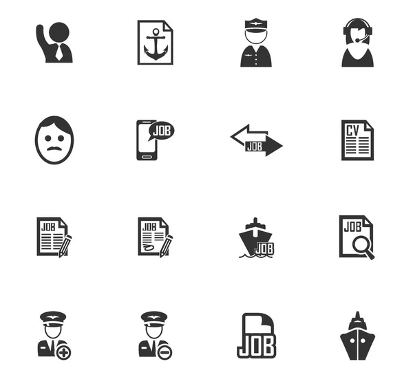 Job icon set — Stock Vector