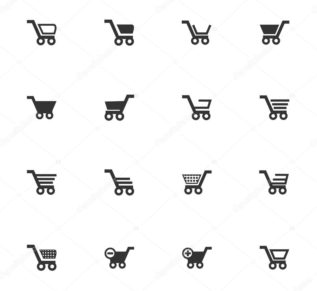 basket icon set